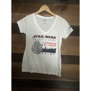Disney Star Wars Galaxy's Edge Passholder Exclusive Women's V-Neck Shirt Size S